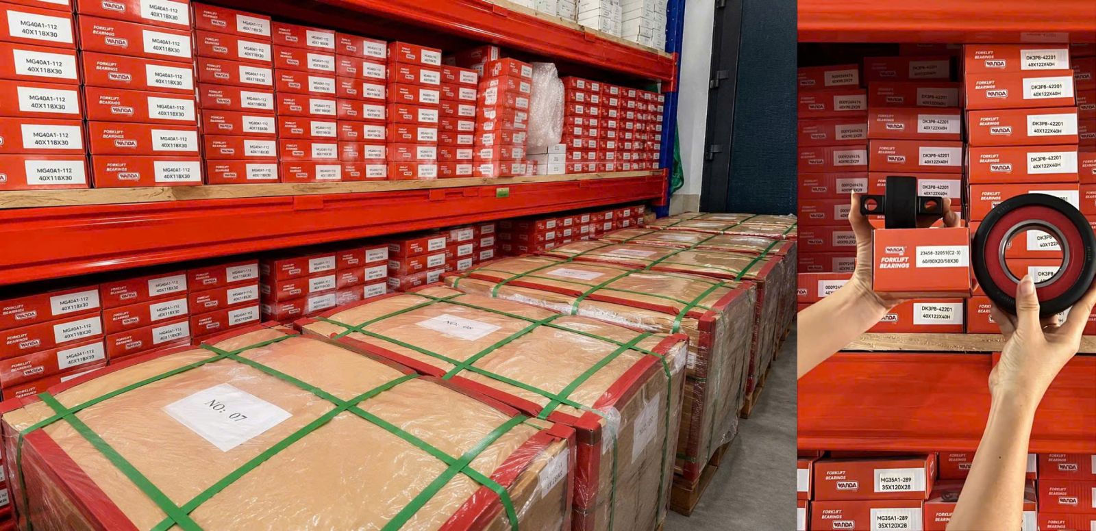 Kiểm tra tình trạng hàng WANDA trước khi lên kế hoạch bảo dưỡng xe nâng.
